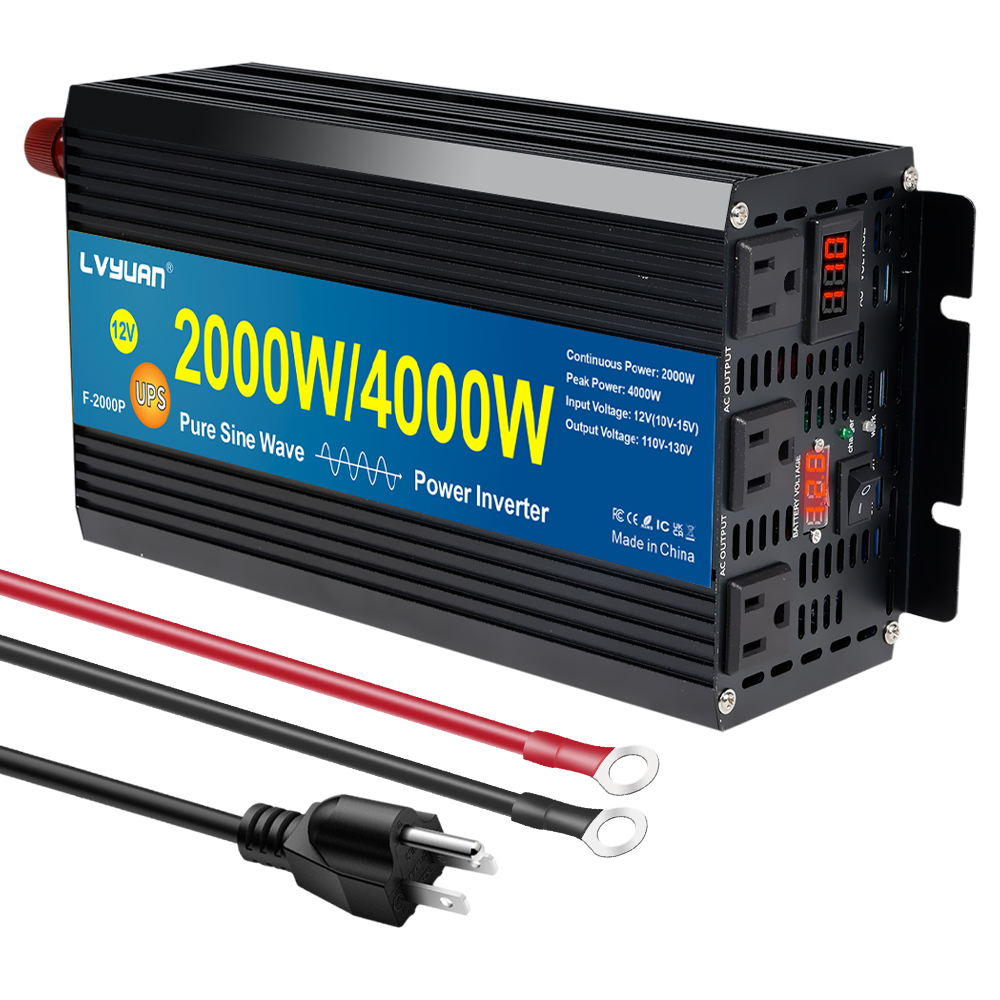 Инвертор LVYUAN 1500 Вт с функ – обзор и цена Power Supply 12V
