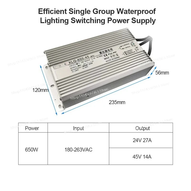 Блок питания 650 Вт, водонепро – обзор и цена Power Supply 650W